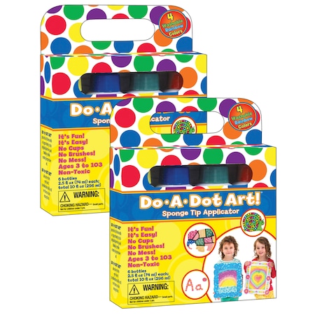 Washable Rainbow Dot Markers, Assorted Colors, PK8